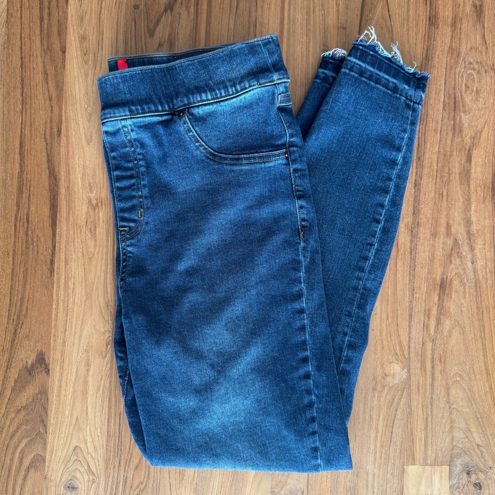 SPANX Dark Wash Blue Jeggings